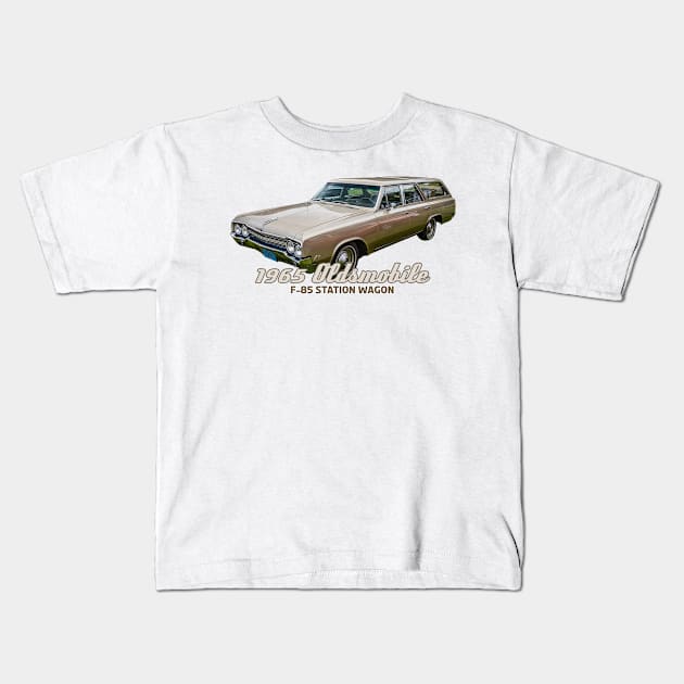 1965 Oldsmobile F-85 Station Wagon Kids T-Shirt by Gestalt Imagery